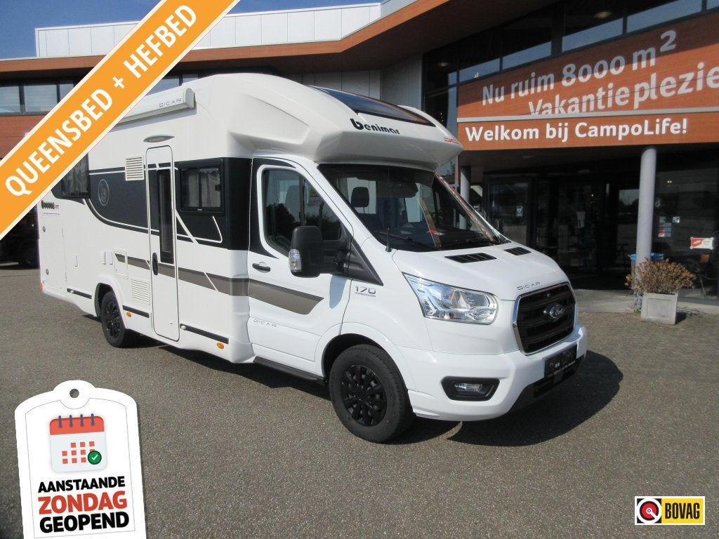 Benimar Cocoon 497 Jong gebruikt met Carpass, Douche, Buitenlamp, Half-integraal, Cassettetoilet