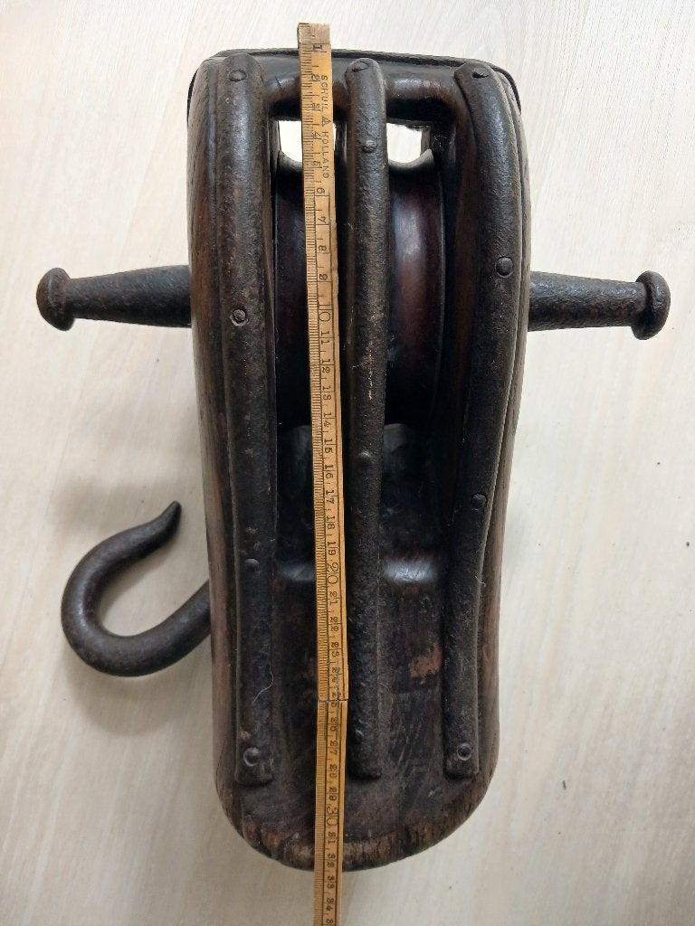 Houten blok, hakblok, schootblok, Ophalen of Verzenden, Gebruikt, Tuigage en Masten, Zeilboot