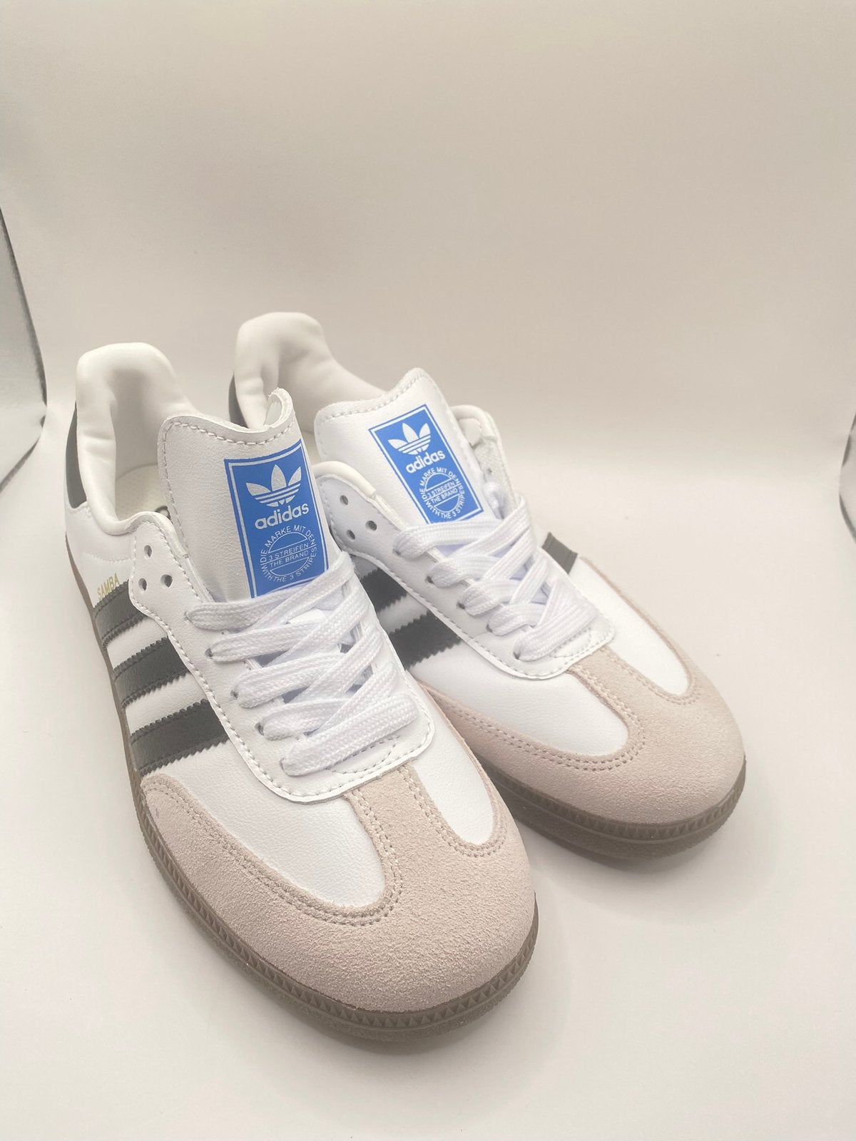 Adidas Samba OG Sneakers - Wit met Zwarte Strepen, Kleding | Dames, Schoenen, Wit, Nieuw, Ophalen of Verzenden, Sneakers of Gympen