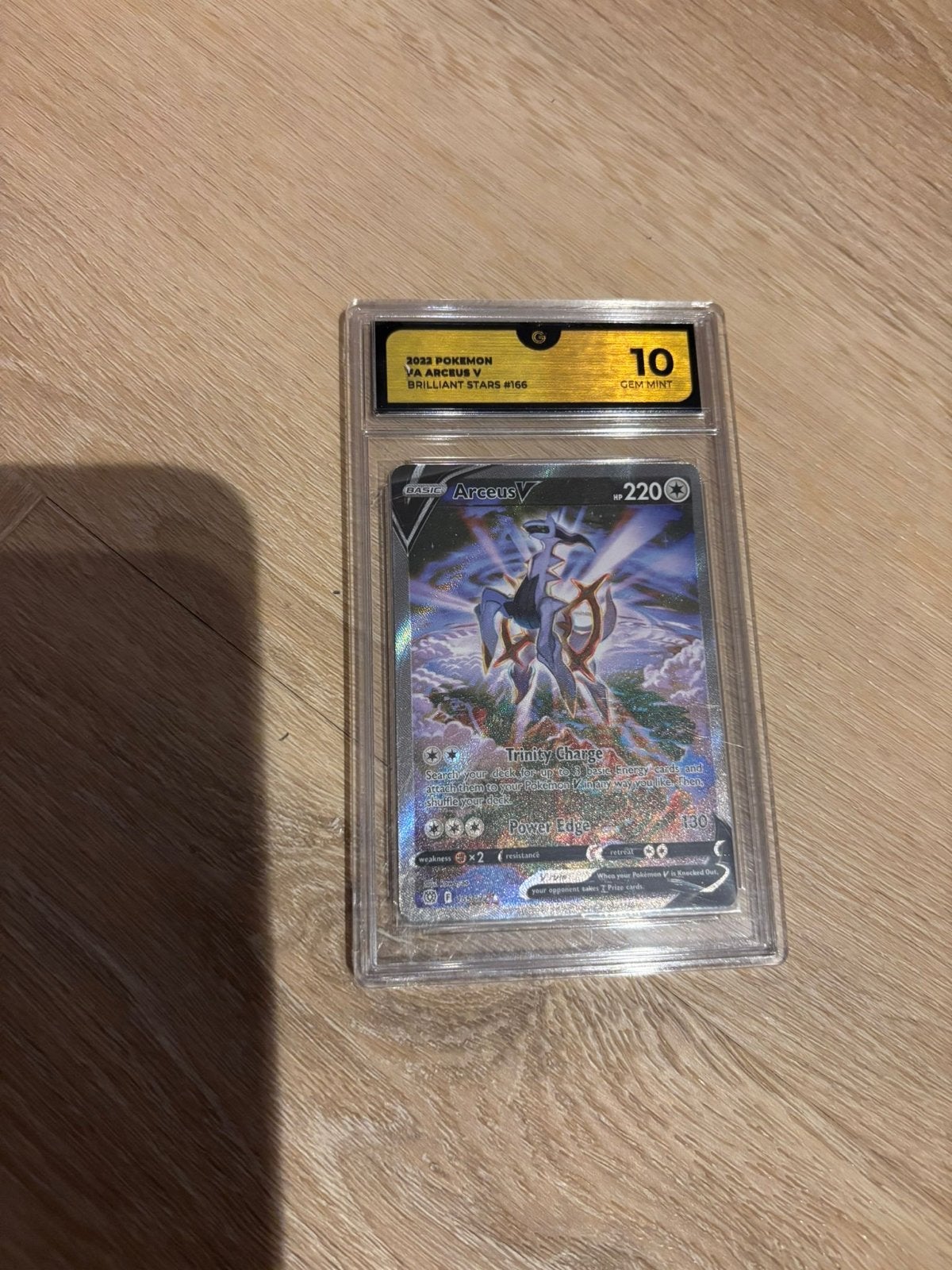 Arceus V 2022 Pokemon Brilliant Stars #166 PSA 10 Gem Mint, Ophalen of Verzenden, Nieuw, Losse kaart