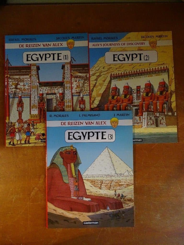 de Reizen van Alex in Egypte deel 1, 2, en 3 Compleet, Boeken, Eén stripboek, Ophalen, Zo goed als nieuw