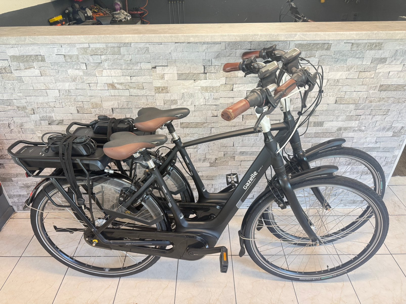SET-Bike Gazelle Grenoble  H53-D49cm. Bosch Active Line Plus