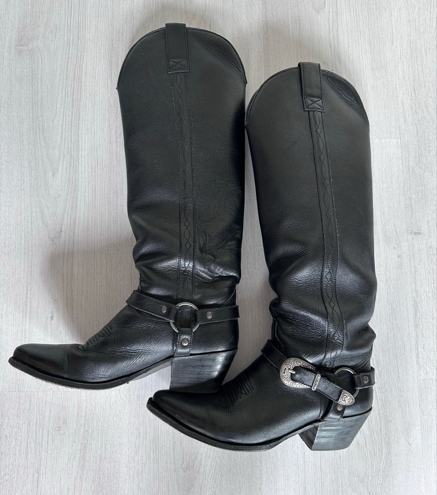Sendra Gaudi Zwarte Leren Western Laarzen Maat 39, Kleding | Dames, Schoenen, Ophalen of Verzenden, Gedragen, Zwart, Hoge laarzen