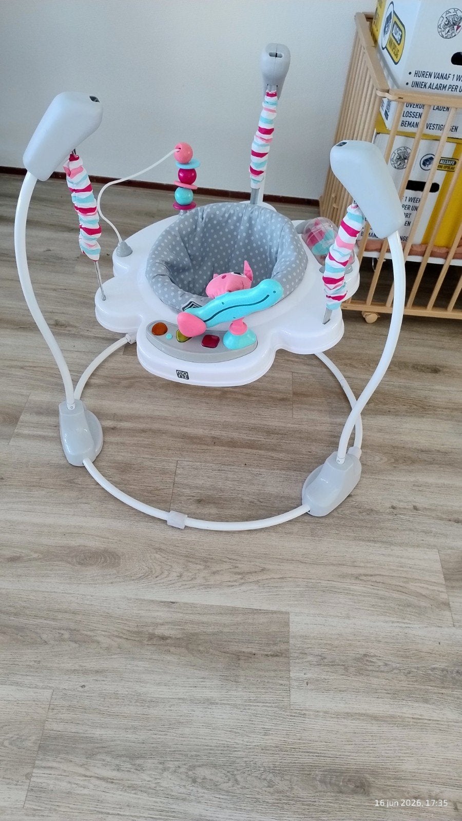 Baby jumper met speelgoed, Ophalen, Zo goed als nieuw, Babygym