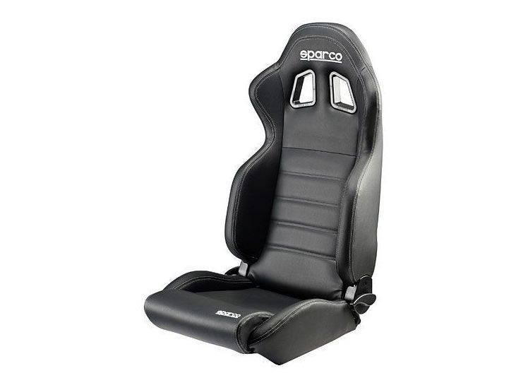Sparco R100 Zwart sky leder Kuipstoel Sportstoel Racestoel, Auto diversen, Tuning en Styling, Ophalen of Verzenden