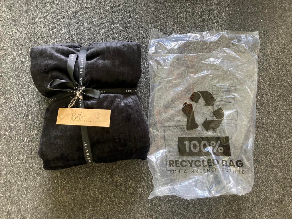 kleed, ook als Poncho, omslagdeken, Jens living, nieuw, Ophalen of Verzenden, Nieuw, Zwart