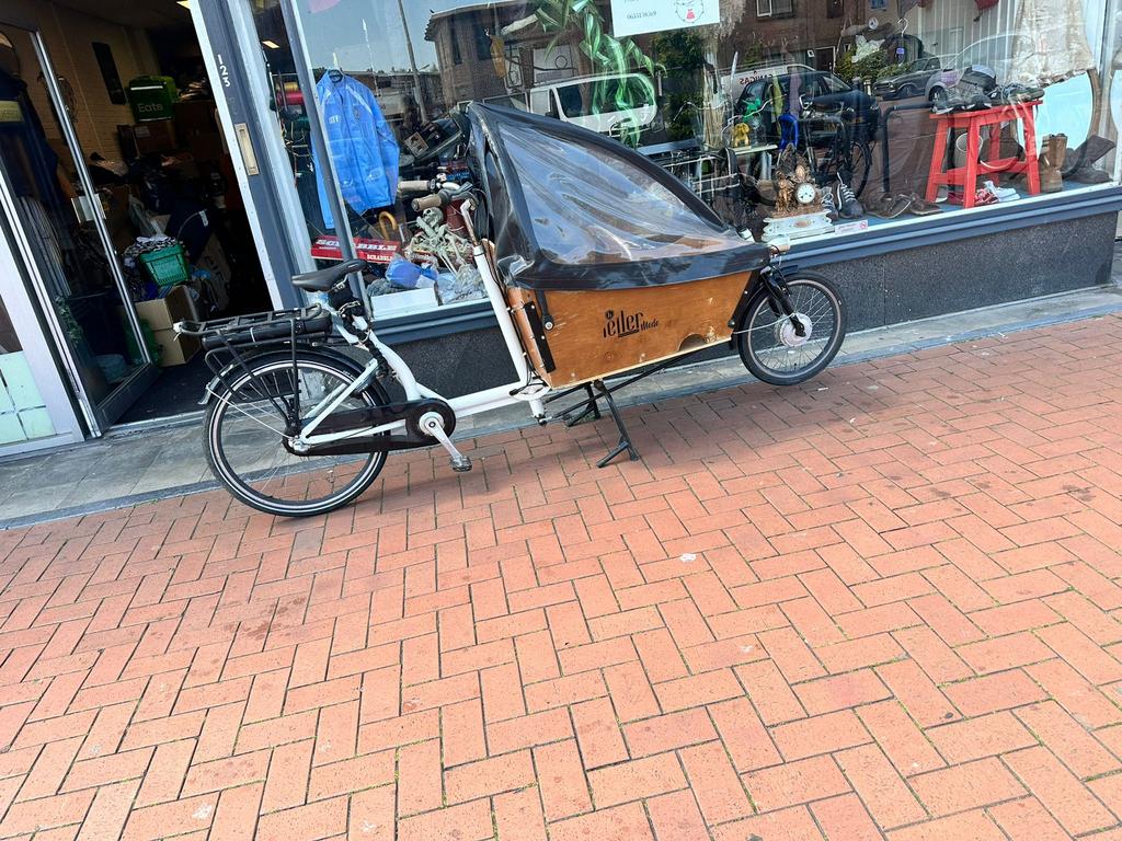 Elektronische Bakfiets Rijdt perfect €650, Ophalen of Verzenden, Zo goed als nieuw, 4 kinderen of meer