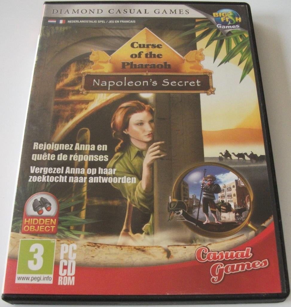 PC Game *** CURSE OF THE PHARAOH 2 *** Napoleon's Secret, Spelcomputers en Games, Games | Pc, Puzzel en Educatief, 1 speler, Ophalen of Verzenden