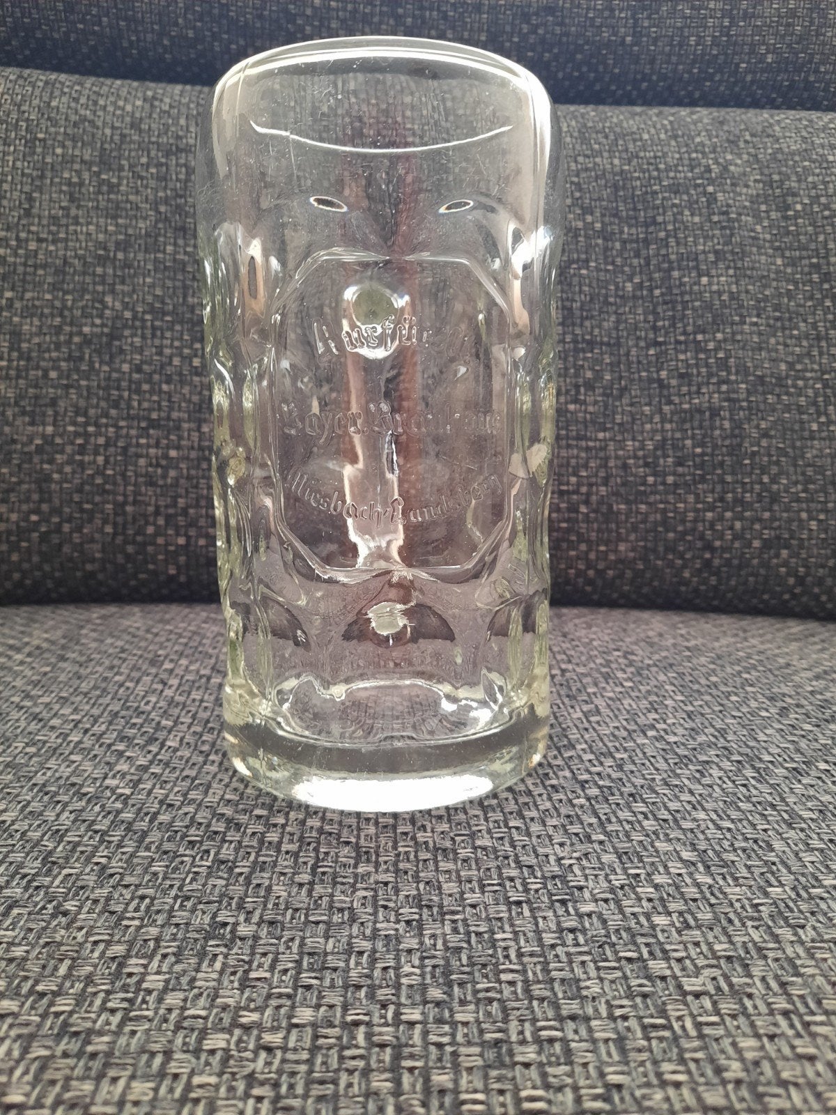 Te koop bierglas 1 ltr., Verzamelen, Biermerken, Ophalen of Verzenden, Zo goed als nieuw, Glas of Glazen, Overige merken