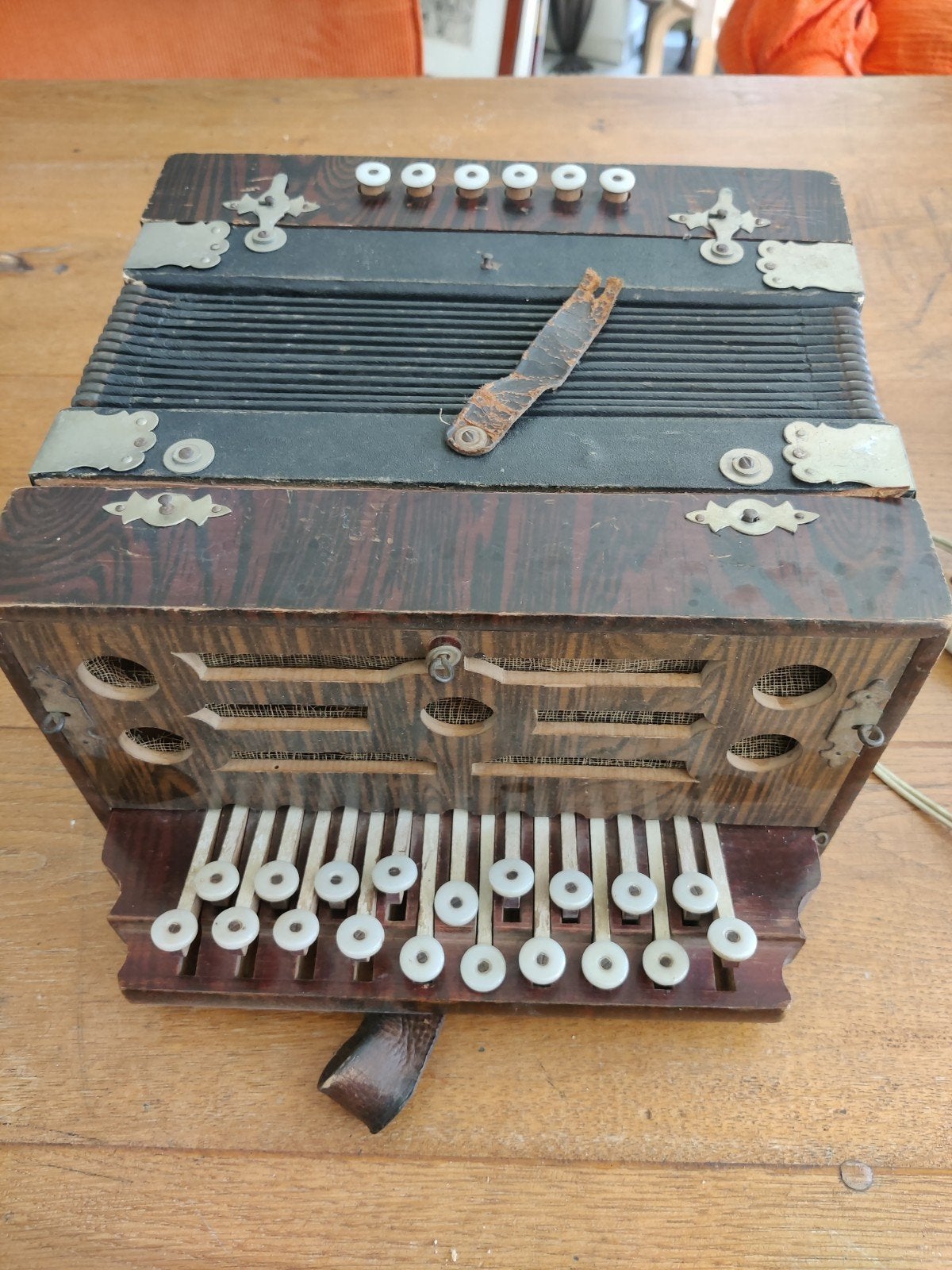 Accordeon voor onderdelen, Ophalen of Verzenden, Gebruikt, Overige merken