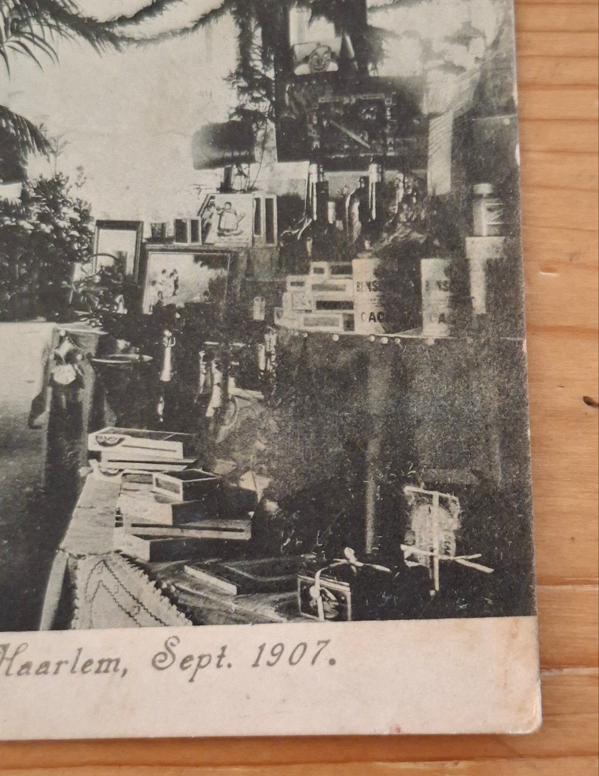 gelopen kaart 1907 vincentiusvereniging Haarlem tentoonstel, Ophalen of Verzenden, Voor 1920, Noord-Holland