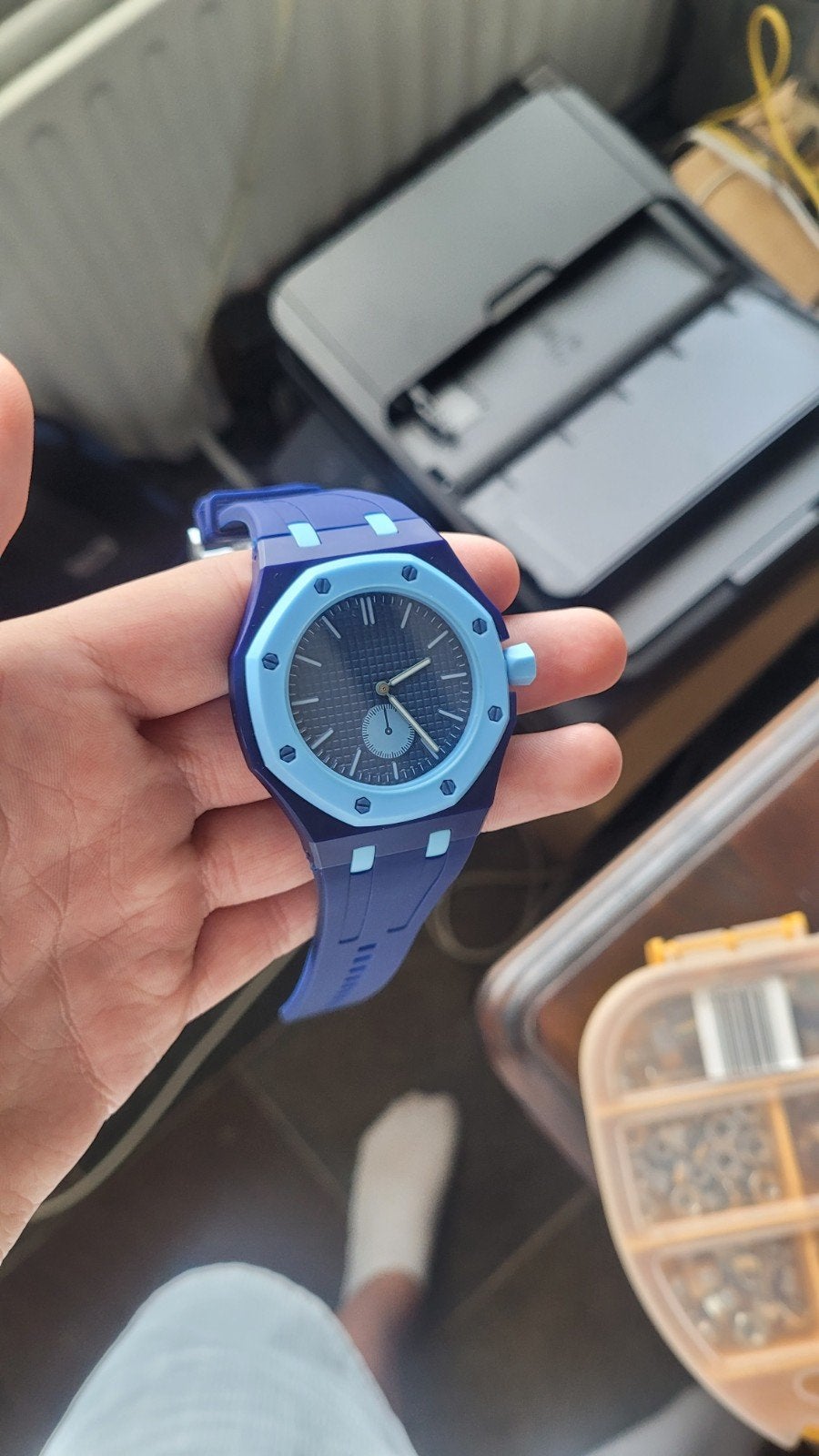 Ap x Swatch Homage. Geen logo. Met bandje., Ophalen of Verzenden, Nieuw, Blauw, Jongen of Meisje
