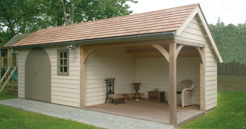 Landelijk tuinhuis LODGE in diverse standaard maten, Verzenden, Nieuw