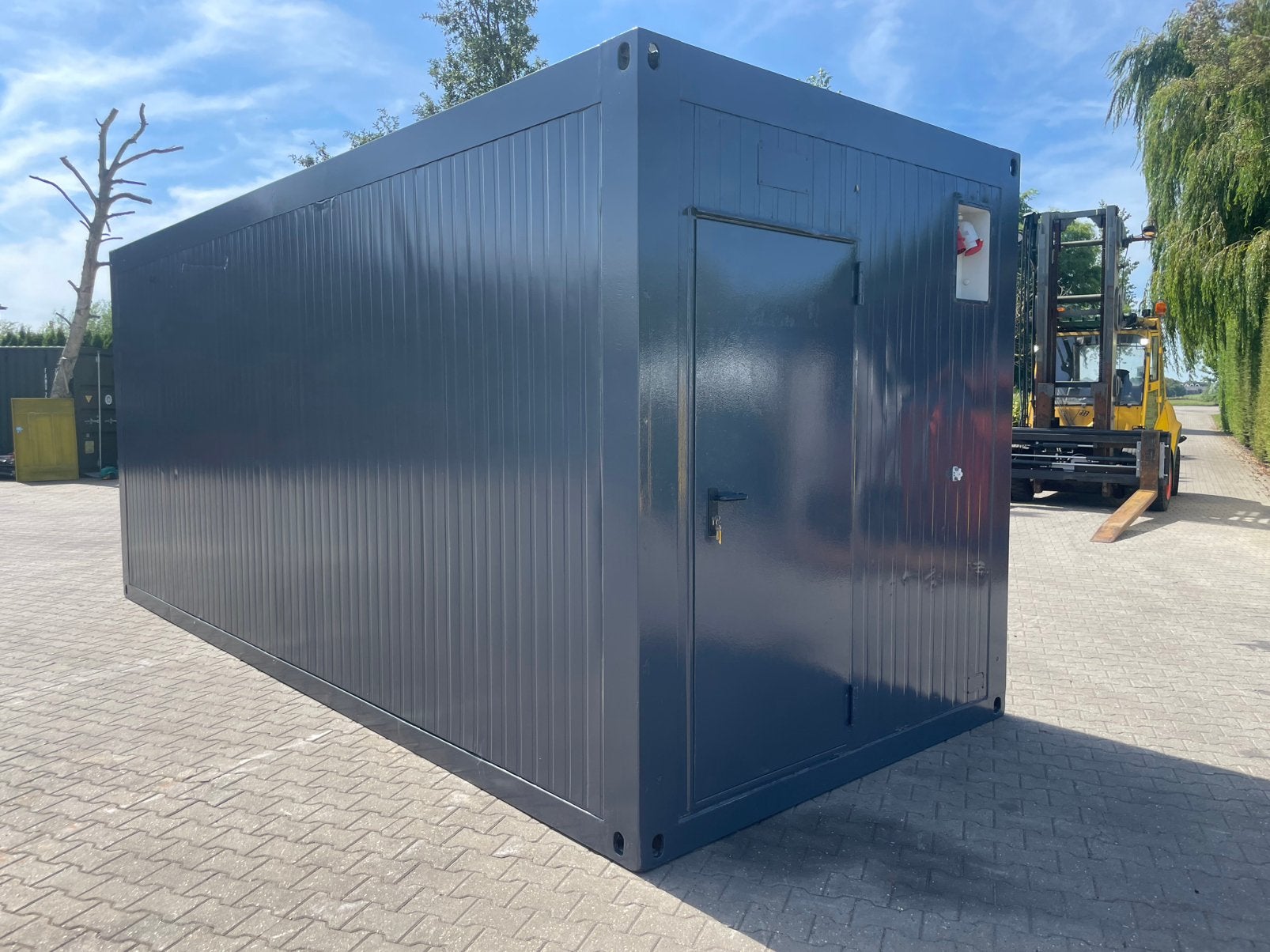 Nette kantoorunit 6 x 2.5m bouwkeet, Ophalen