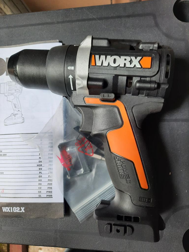 Worx WX102.9 Boormachine - Nieuw, Doe-het-zelf en Verbouw, Gereedschap | Boormachines, Nieuw, Boormachine, Ophalen of Verzenden
