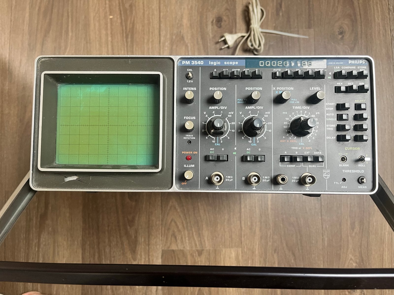 Philips PM 3540 Logic Scope - Kleine beschadiging, werkt goe, Ophalen of Verzenden, Gebruikt, Overige meters