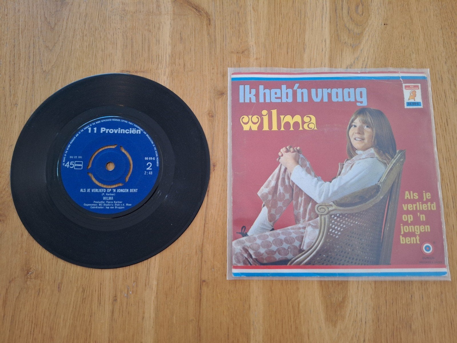 Wilma - Als je verliefd op een jongen bent, Cd's en Dvd's, Vinyl | Nederlandstalig, Ophalen, Gebruikt, Overige formaten, Levenslied of Smartlap