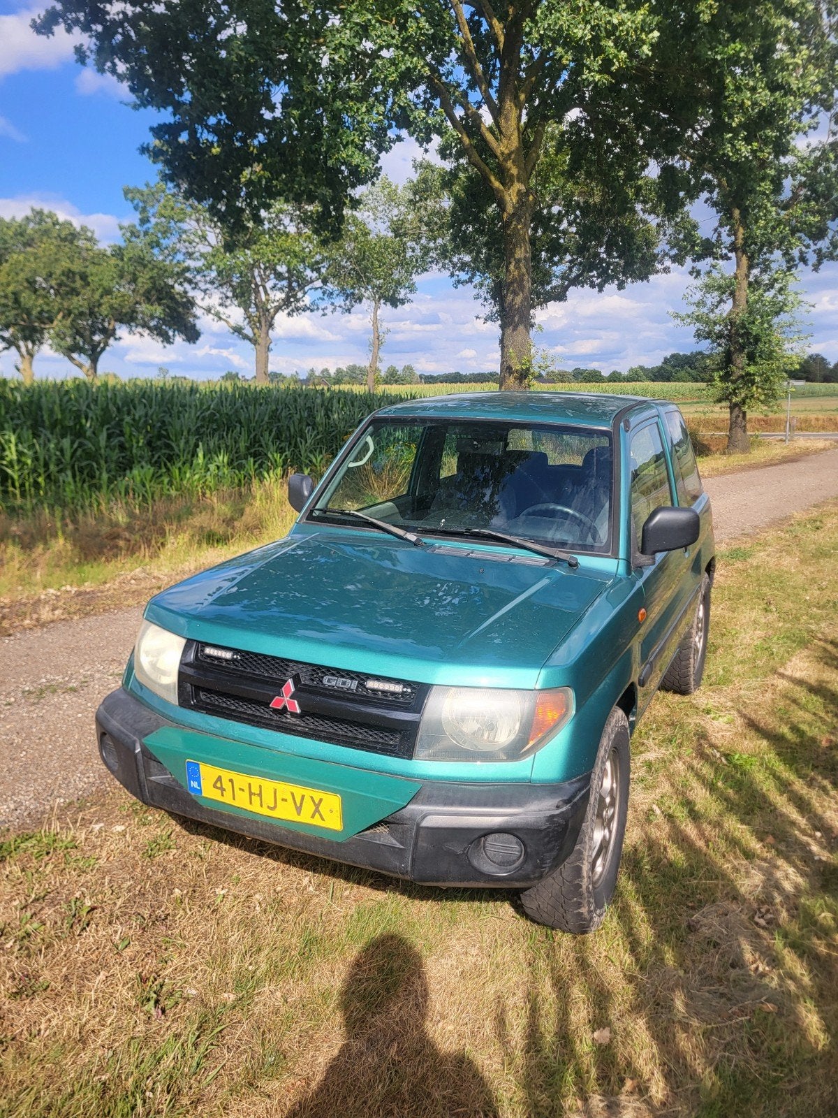 Mitsubishi Pajero Pinin -137dkm - 1.8 GDI 3DRS 2001 Groen, Auto's, Mitsubishi, 680 kg, 4 cilinders, 1834 cc, 4 stoelen