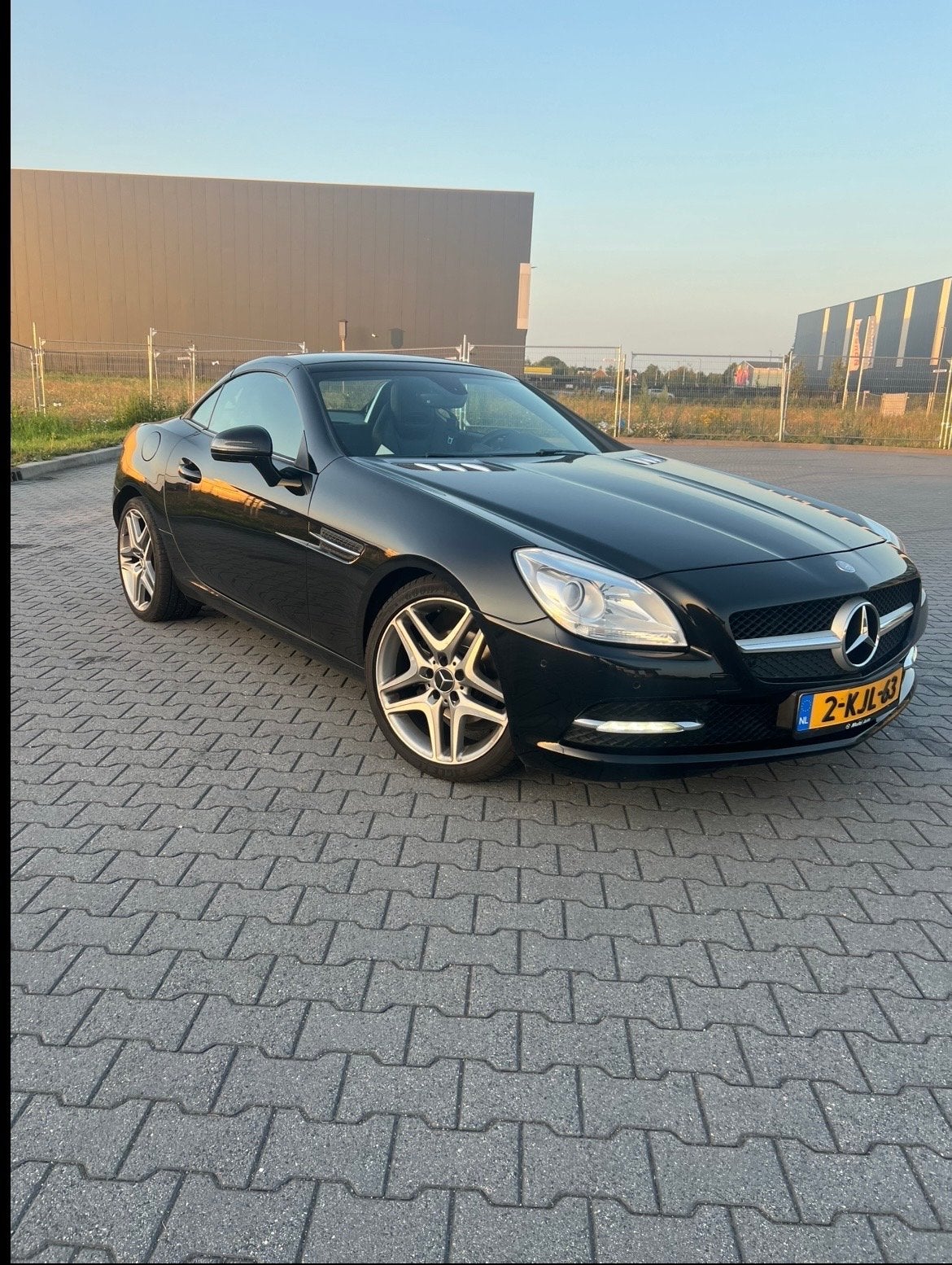 Mercedes-Benz SLK 200 Aut. 2011 Zwart, Auto's, 4 cilinders, Cabriolet, 1796 cc, Geïmporteerd