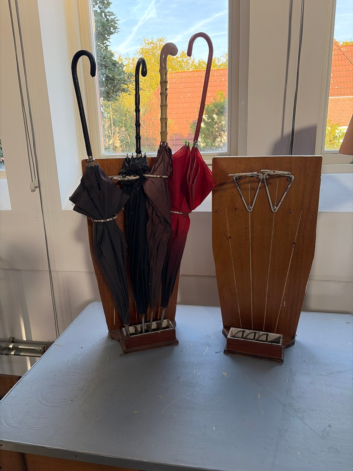 Vintage paraplubakken - set van 2, Ophalen