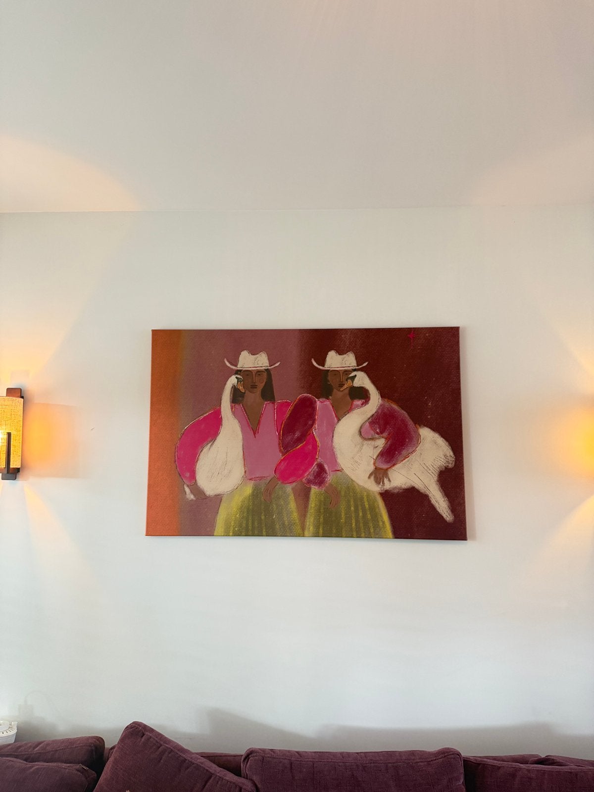 Studio Vreeken Swan Sisters 80x120 nieuw!, Ophalen