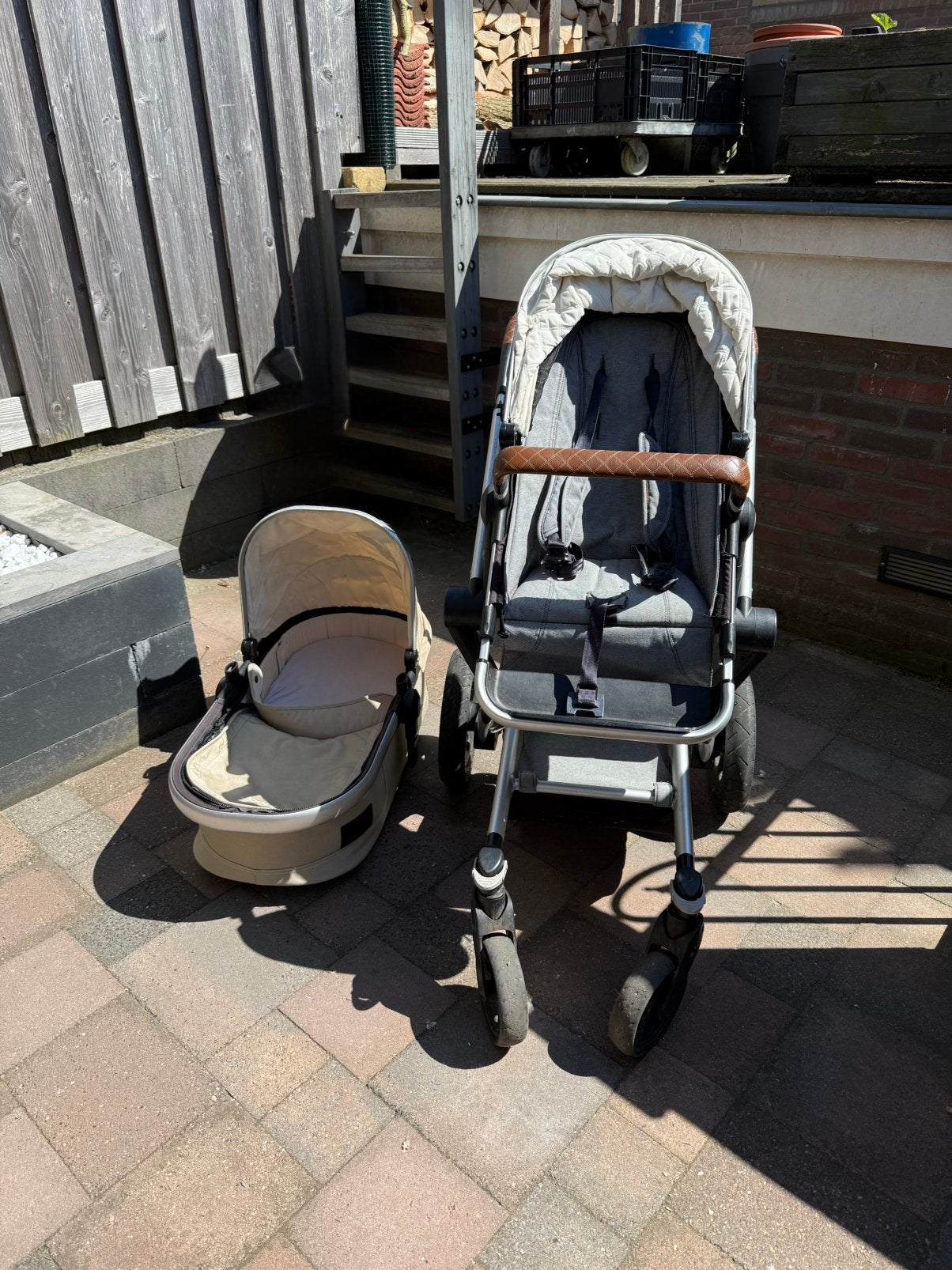 Joolz Day1 Kinderwagen/Buggy met Regenhoes, Gebruikt, Verstelbare duwstang, Combiwagen, Ophalen