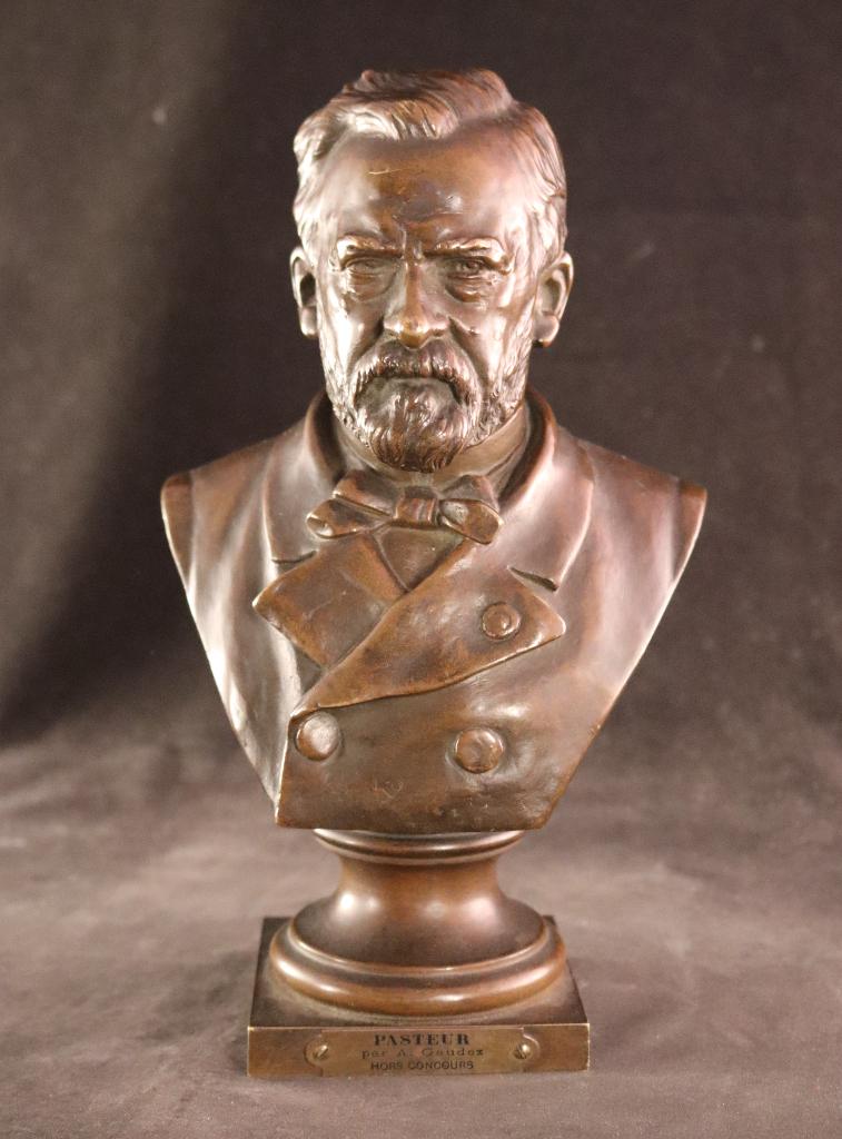 19e eeuwse bronzen buste Louis Pasteur, Ophalen of Verzenden