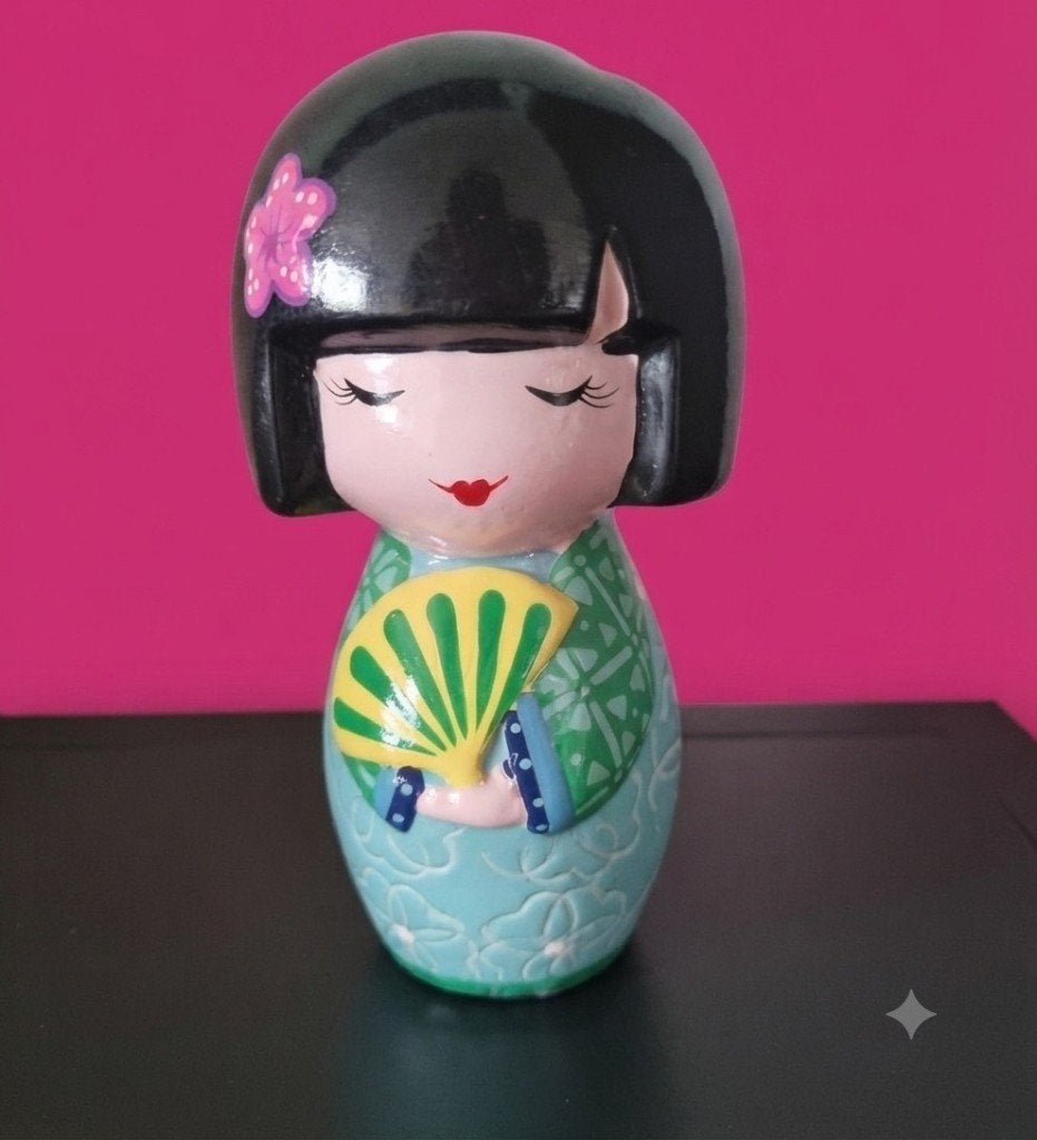 Leuke keramieken kokeshi spaarpot, Verzamelen, Verzenden, Gebruikt, Steen, Aardewerk of Keramiek, Overige thema's