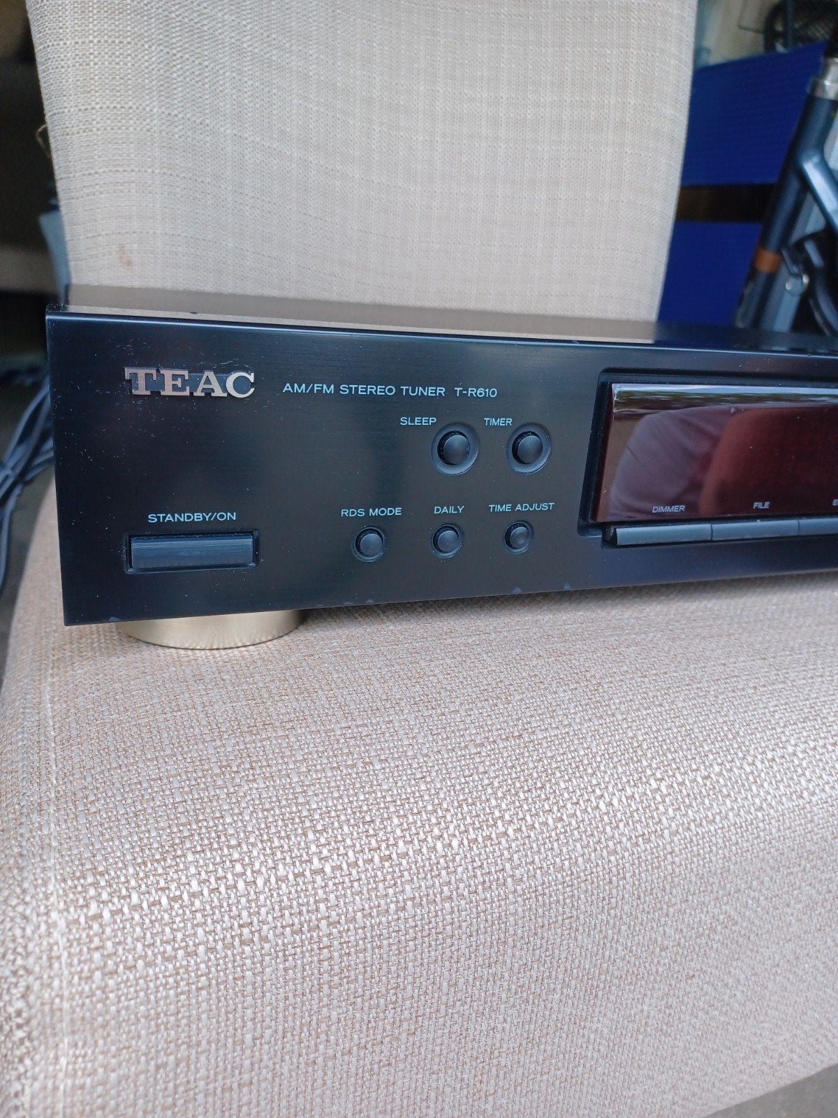 TEAC AM/FM Stereo Tuner T-R610 - Zwart, Ophalen of Verzenden, Zo goed als nieuw, Analoog
