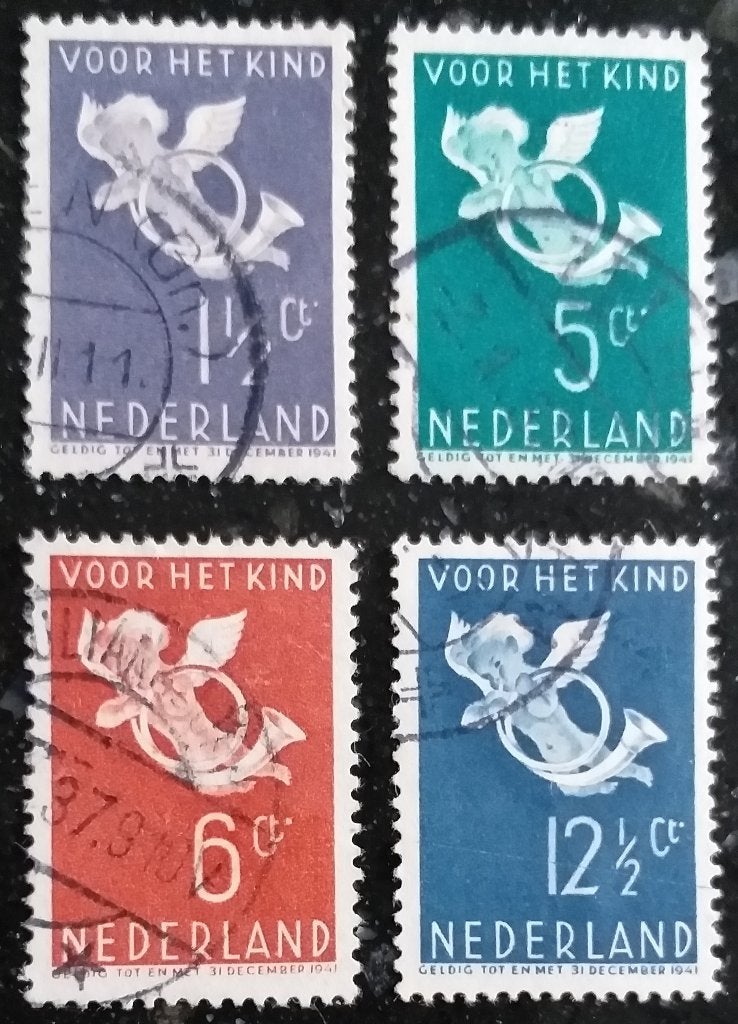 POSTZEGELS NEDERLAND 1936 KINDERZEGELS GESTEMPELD, Verzenden, T/m 1940, Gestempeld