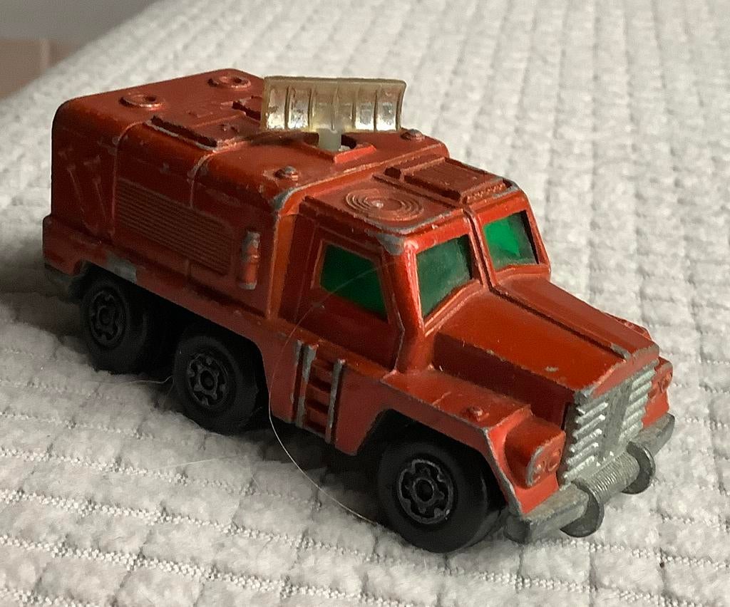 Oude Matchbox Auto Badger Truck met satteliet 1973, Ophalen, Gebruikt, Auto