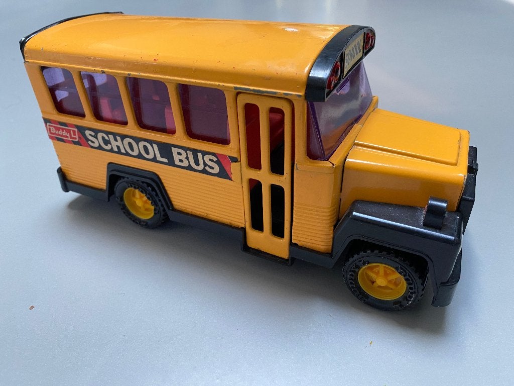 BUDDY L Schoolbus (1980) geperst staal, Ophalen of Verzenden