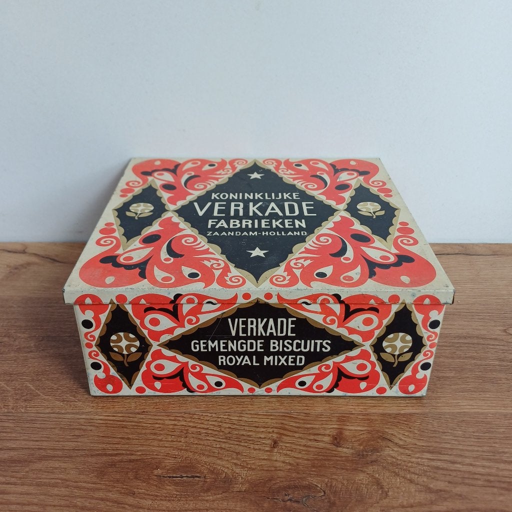 Verkade koektrommel, Ophalen of Verzenden, Gebruikt, Koek(jes), Verkade
