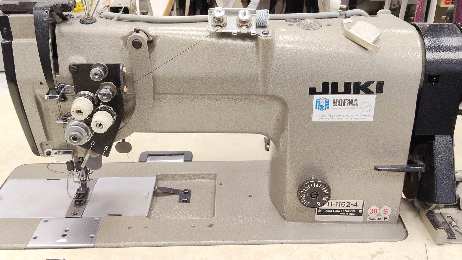 Juki LH-1162-4 Industriële Naaimachine met Efka Variostop, Ophalen, Gebruikt, Naaimachine, Industrieel