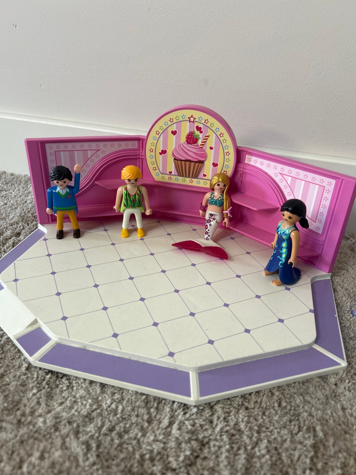 Grote Playmobil set met poppetjes, paarden en accessoires, Ophalen of Verzenden, Gebruikt, Jongen of Meisje