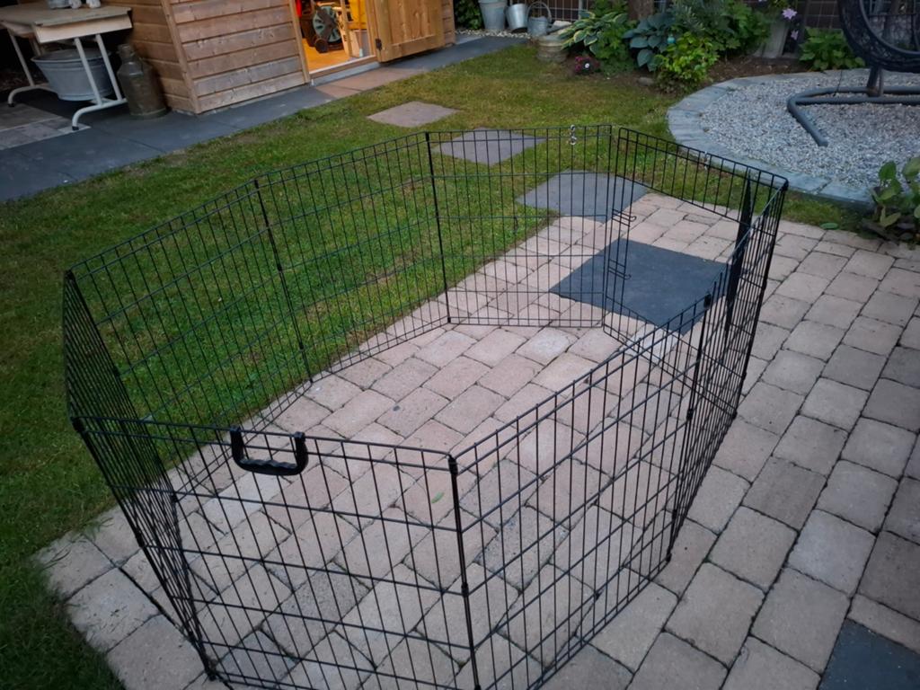Hondenren 8 hekjes, 60 breed x 76 hoog, Dieren en Toebehoren, Ophalen, Gebruikt, 110 cm of meer, 65 tot 100 cm