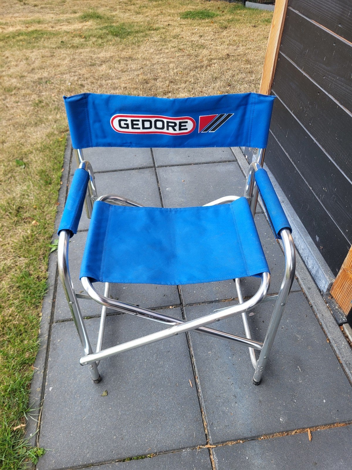 Gedore opvouwbare stoel - Ideaal voor camping of werkplaats, Ophalen, Gebruikt, Aluminium, Inklapbaar