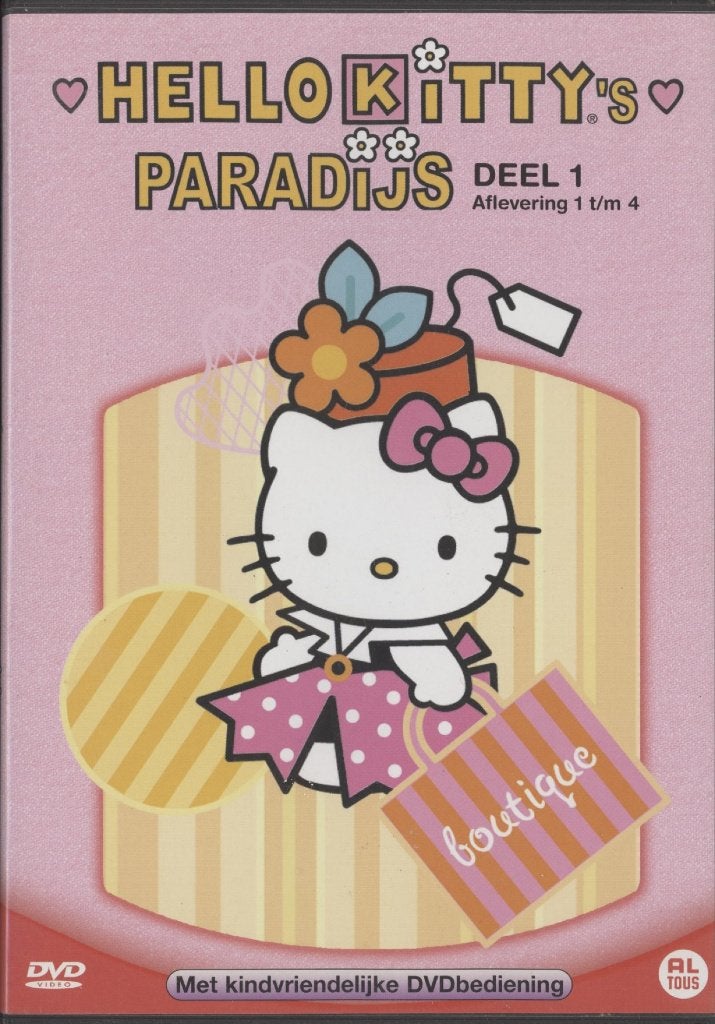 02) Hello Kitty's Paradijs, deel 1, Gebruikt, Tekenfilm, Ophalen of Verzenden, Alle leeftijden