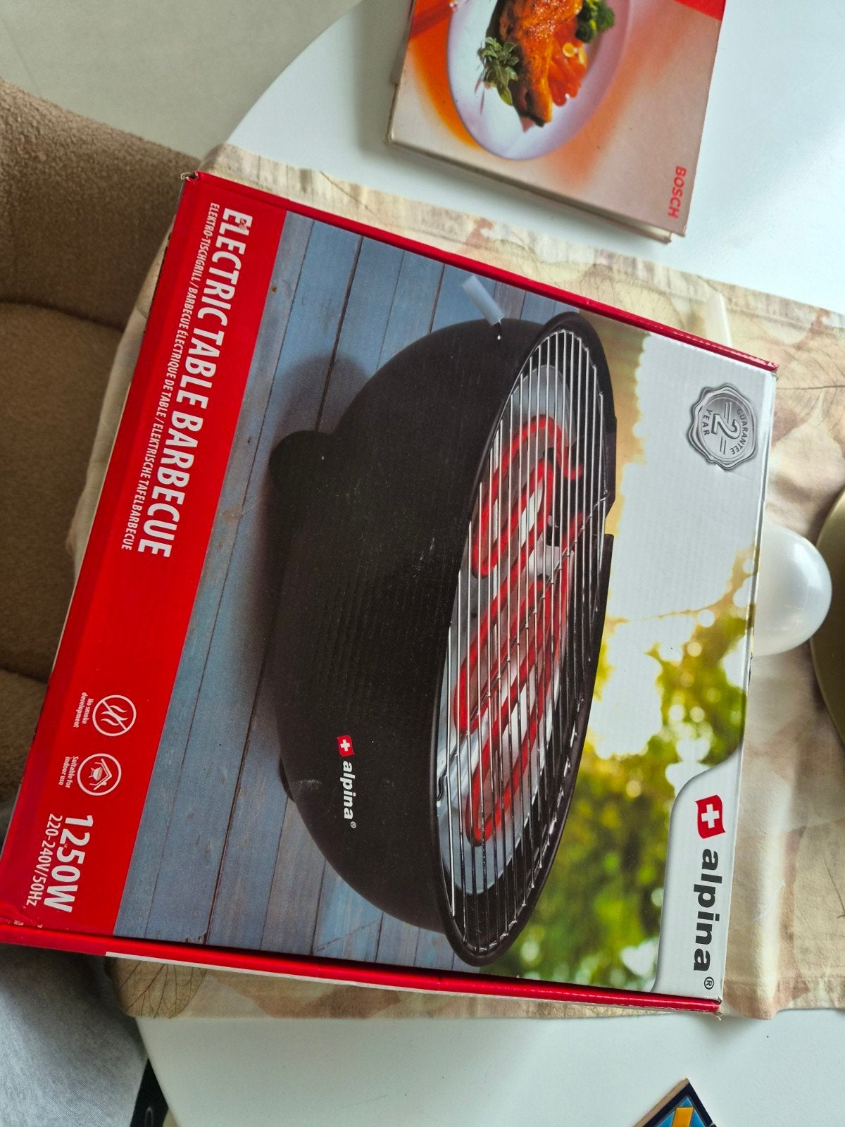 gratis elektrische bbq, Tuin en Terras, Elektrische barbecues, Ophalen, Gebruikt