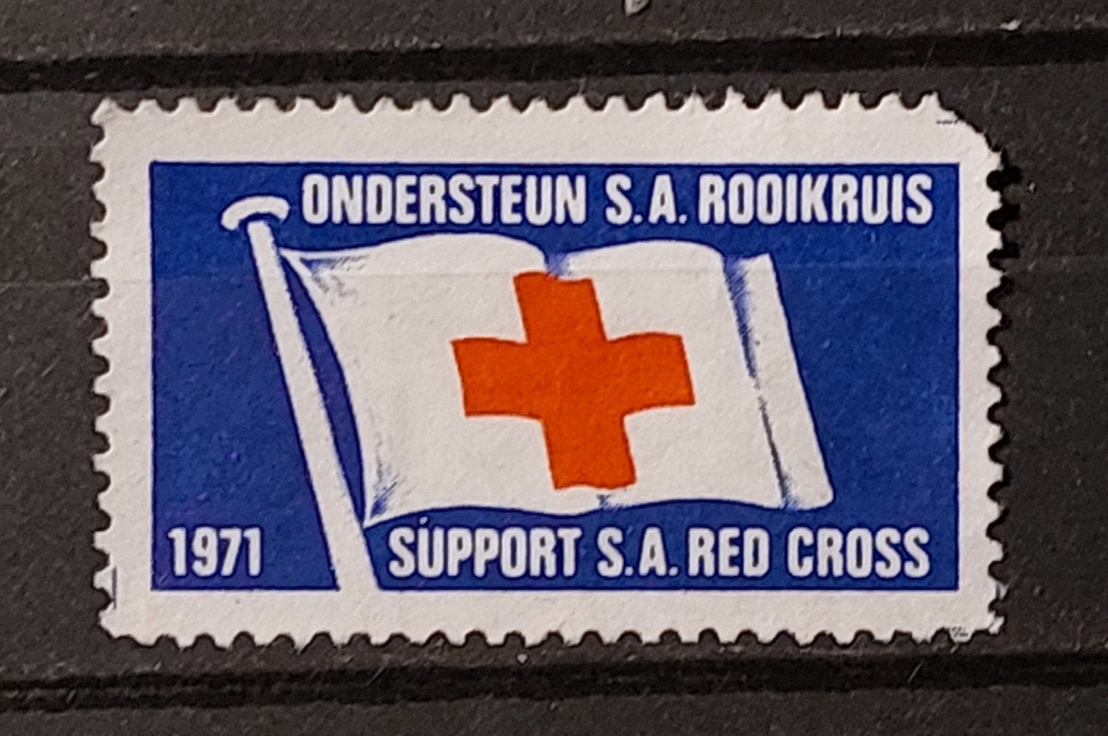 Zuid-Afrika cinderella Rode Kruis 1971, Ophalen of Verzenden, Zuid-Afrika, Postfris