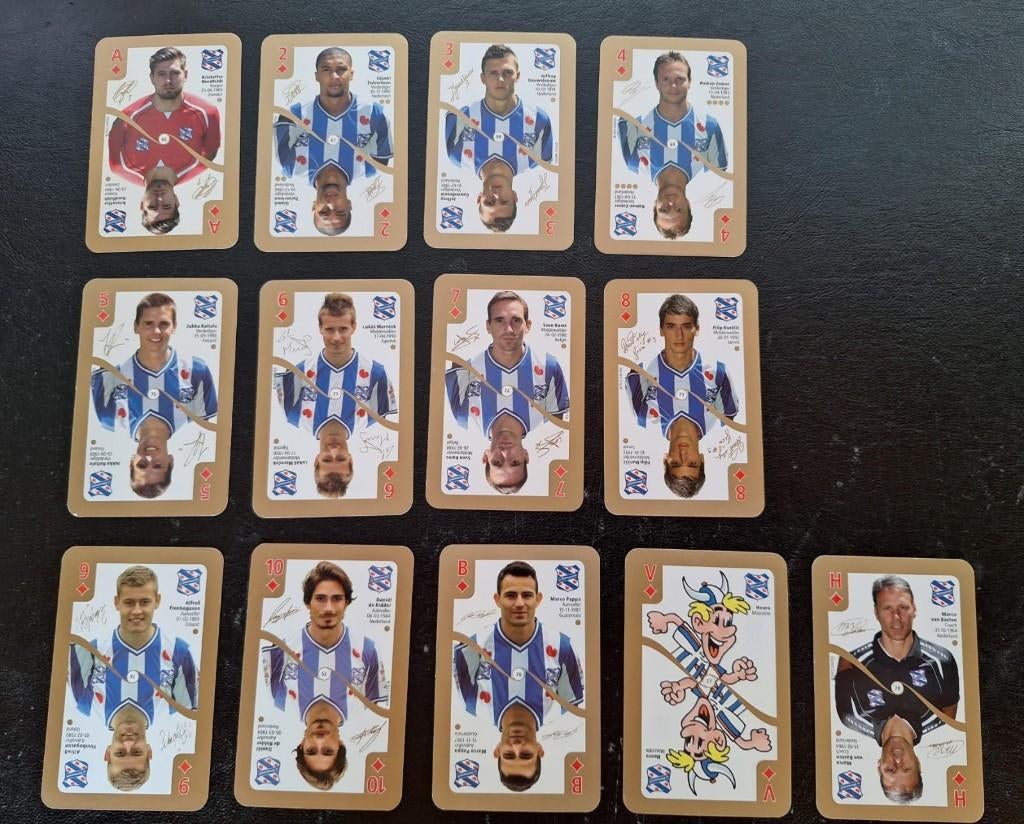 Complete set speelkaarten SC Heerenveen 2012-13, Ophalen of Verzenden, Zo goed als nieuw, Overige binnenlandse clubs, Poster, Plaatje of Sticker