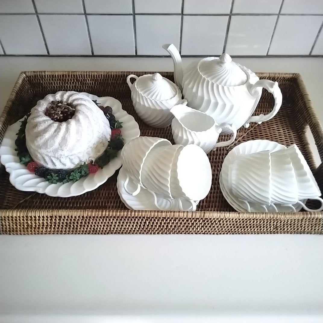 Prachtig Aynsley Theeservies voor 6 Personen enz., Overige typen, Ophalen of Verzenden, Zo goed als nieuw, Overige stijlen