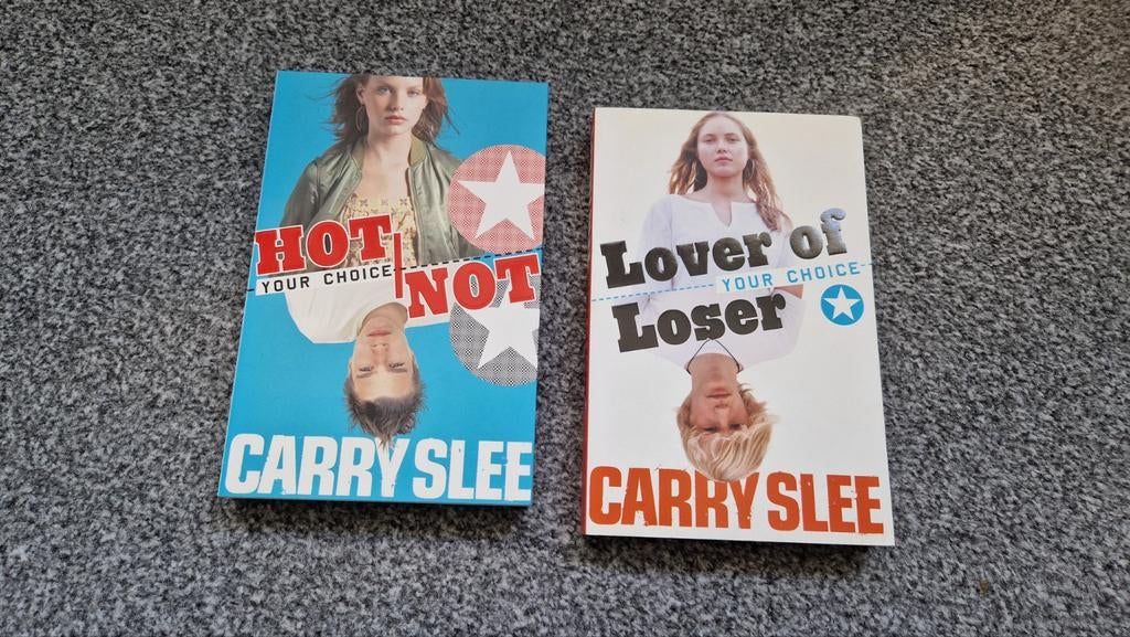 Carry Slee Boeken: Hot or Not & Lover or Loser, Boeken, Romans, Gelezen, Nederland, Ophalen of Verzenden