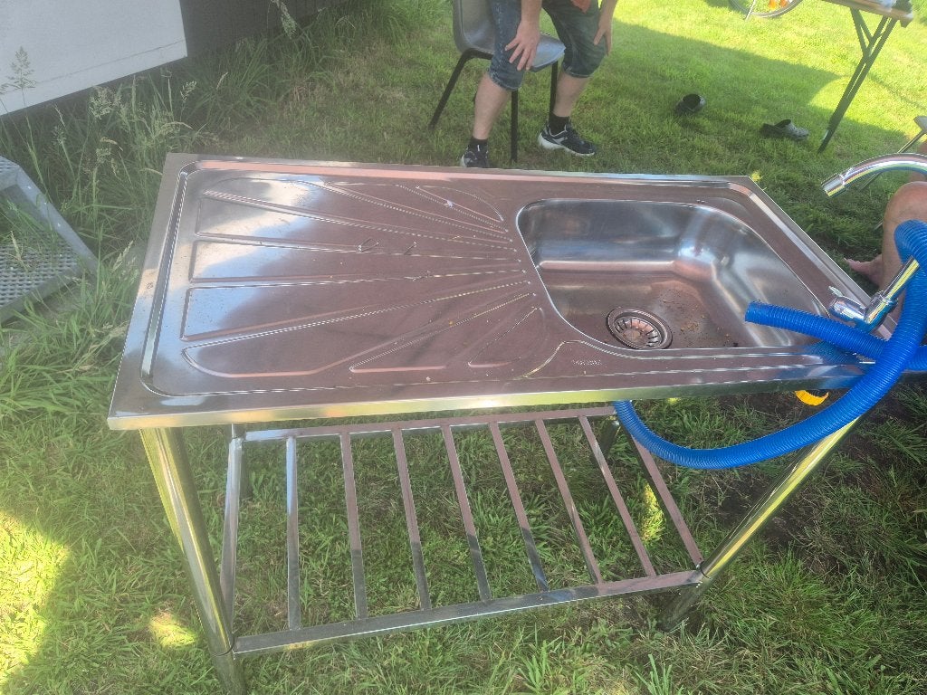 Aluminium keukenblok, Ophalen, Zo goed als nieuw