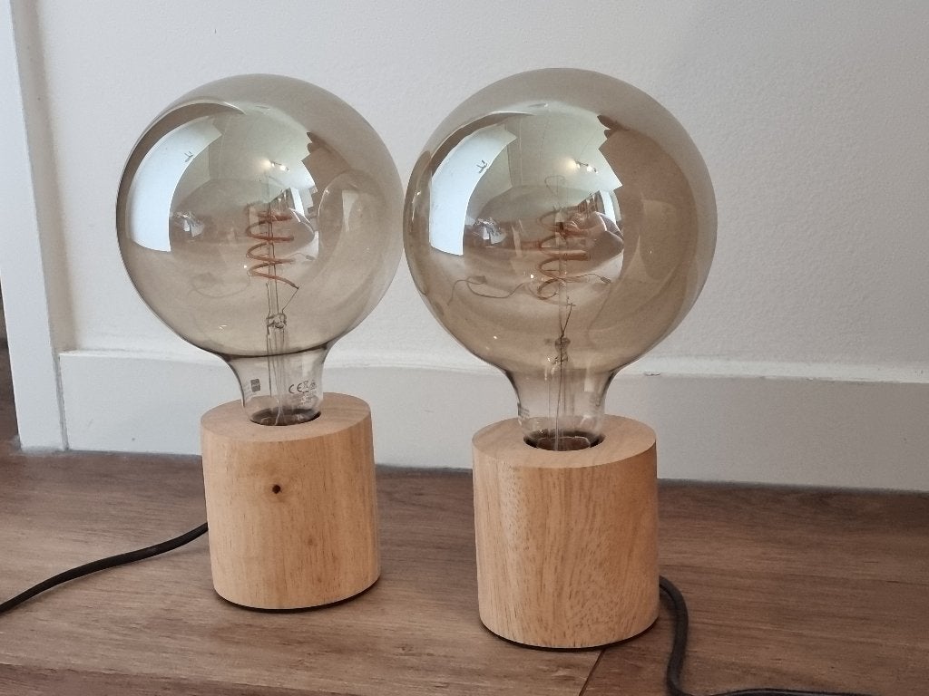 Lampen, Ophalen, Zo goed als nieuw, Hout, Minder dan 50 cm