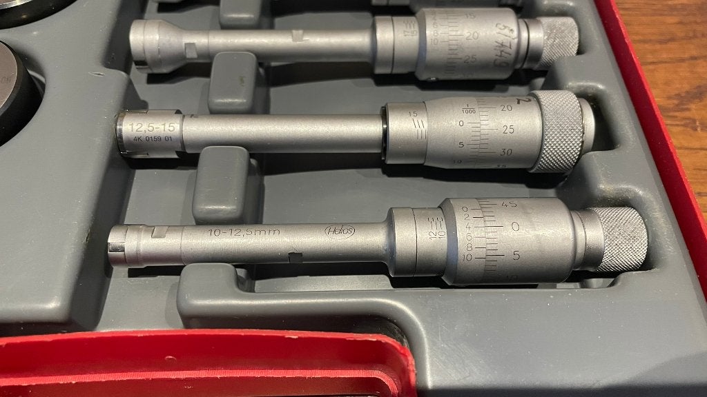 Helios 10-20mm 0,002mm 3 punts binnen micrometer, -, Helios, Ophalen of Verzenden, Zo goed als nieuw