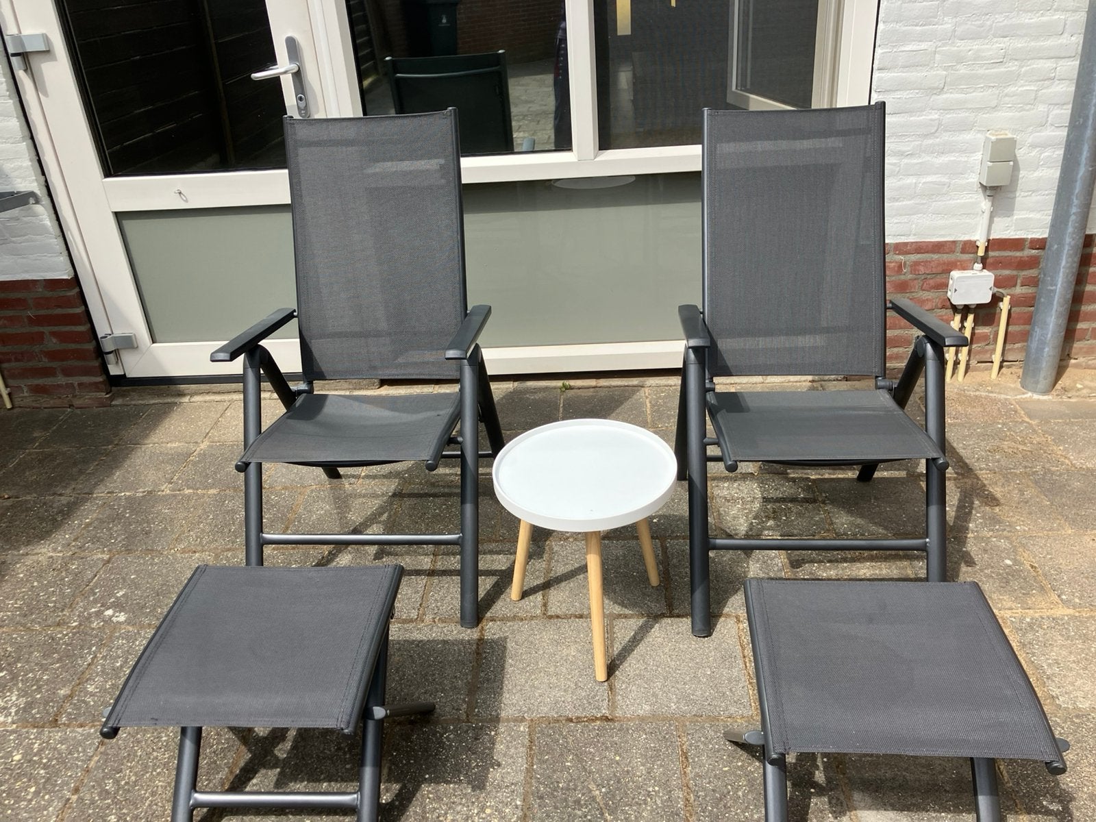 Tuinset, Aluminium, Zo goed als nieuw, Stoel, Tuinset