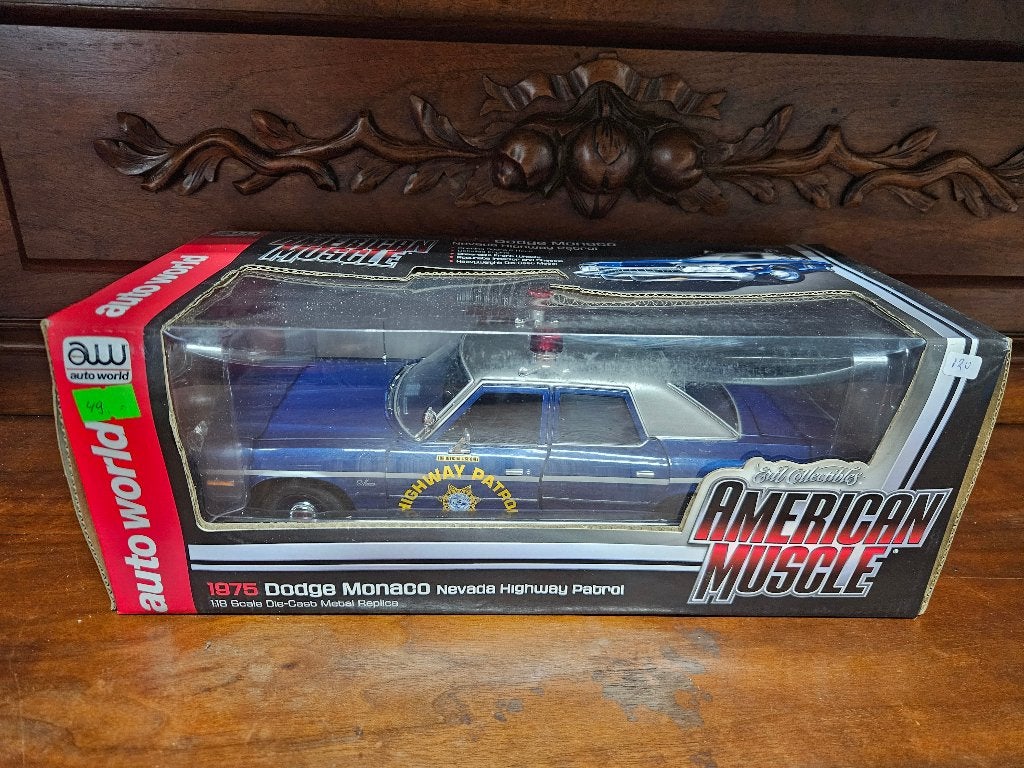 Ertl Dodge Monaco Nevada Highway Patrol 1975 1/18 in ovp, Hobby en Vrije tijd, Ophalen of Verzenden, Zo goed als nieuw, Auto, ERTL
