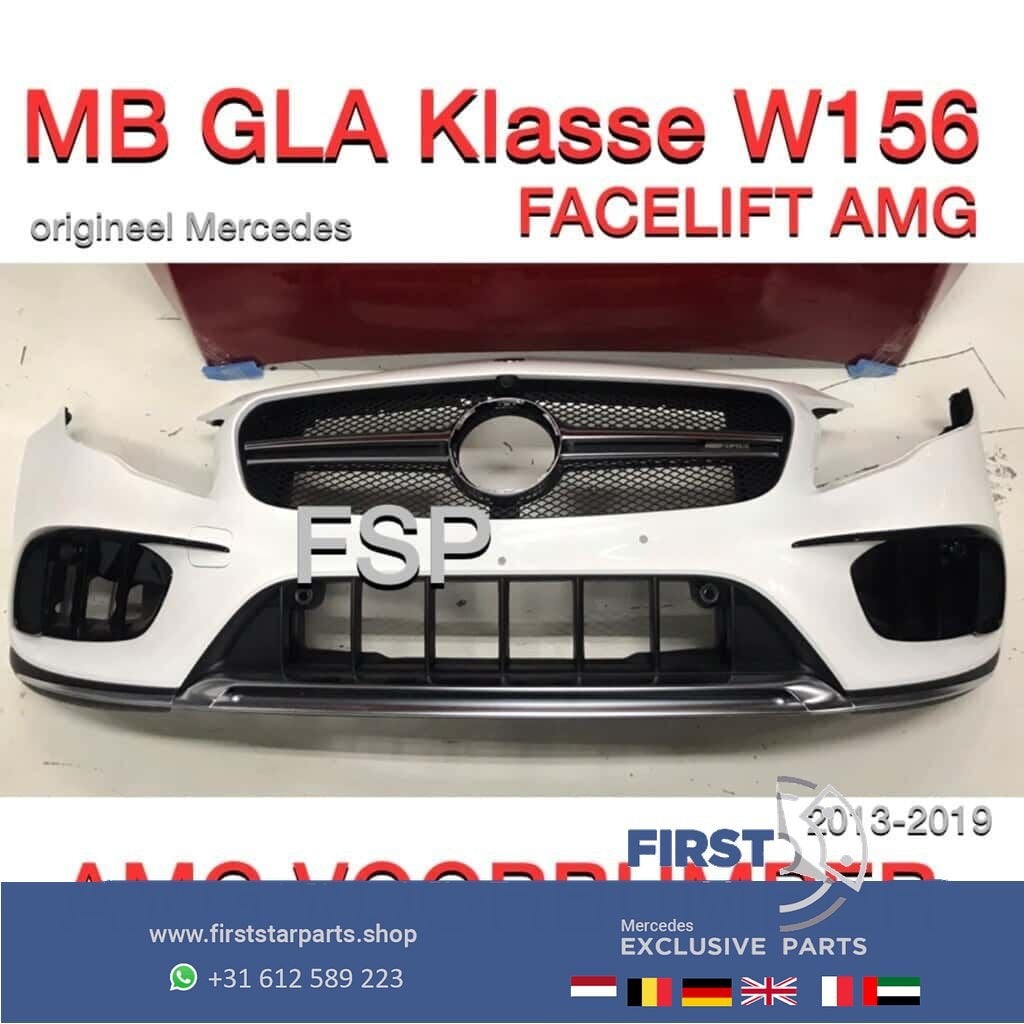 W156 GLA Facelift 45 AMG Voorbumper GLA45 BUMPER wit zwart g, Auto-onderdelen, Carrosserie en Plaatwerk, Gebruikt, -, Voor, Ophalen of Verzenden