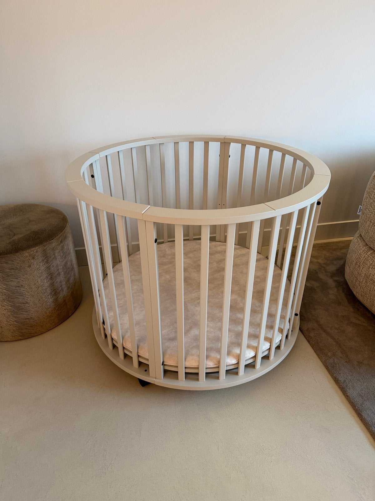 Box Baby Europe Beige Oatmeal, Ophalen, Zo goed als nieuw, Rond
